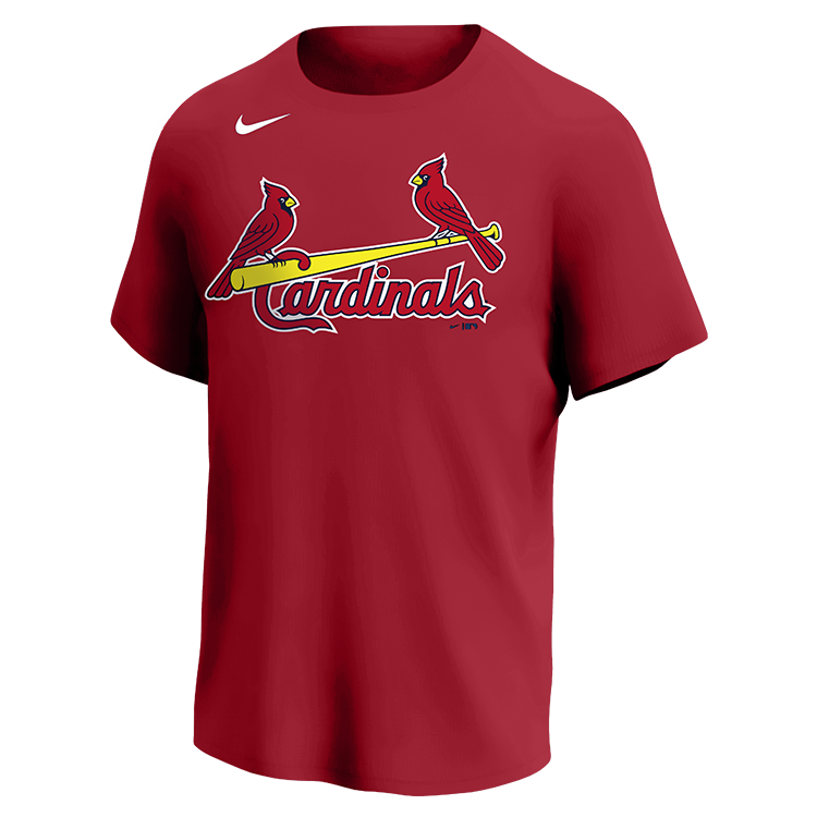 Cardinals MLB Adult League Team Jerseys - Official Nike MLB Wordmark Poly Tees - N223